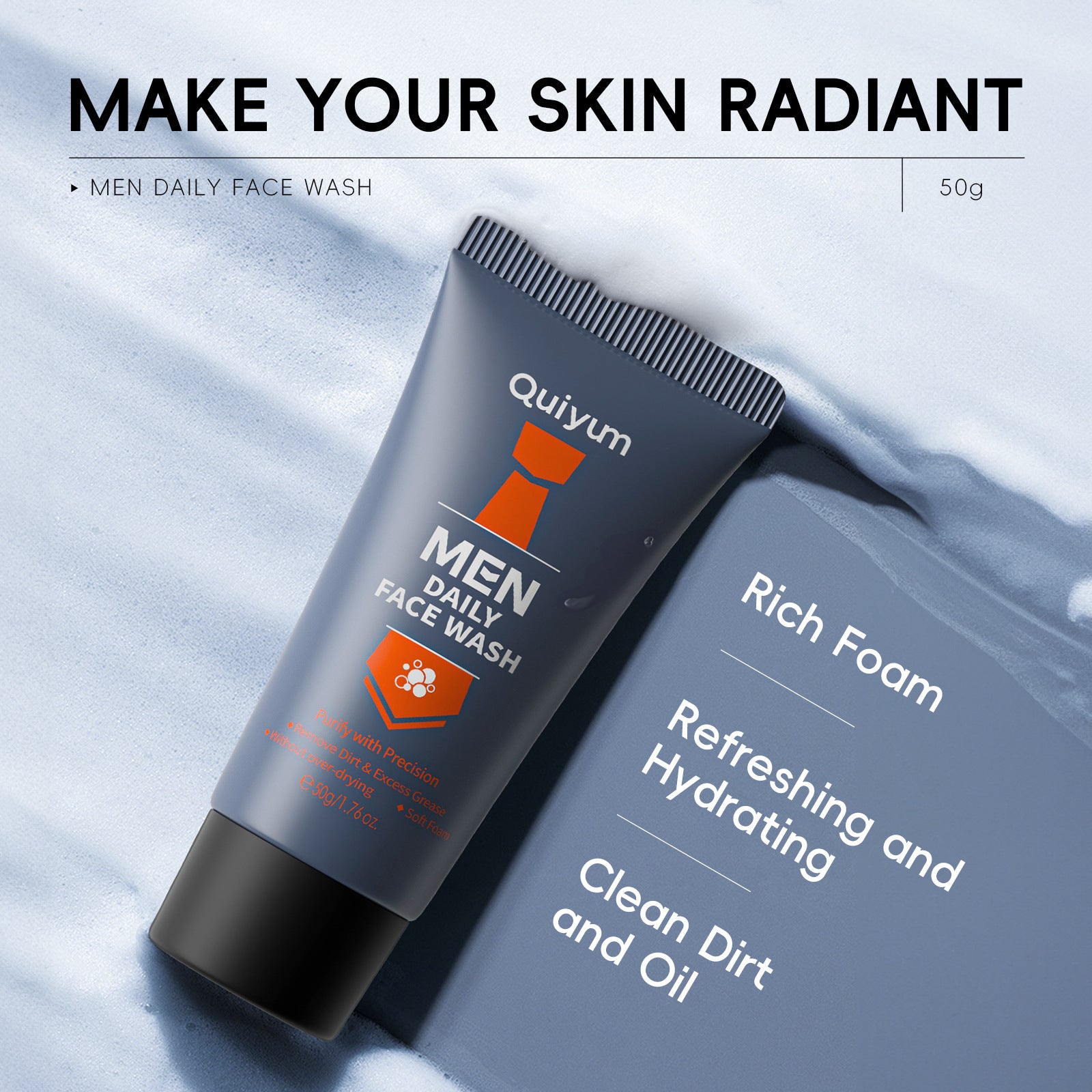 Men's Daily Facial Cleanser 50g Clean Pores