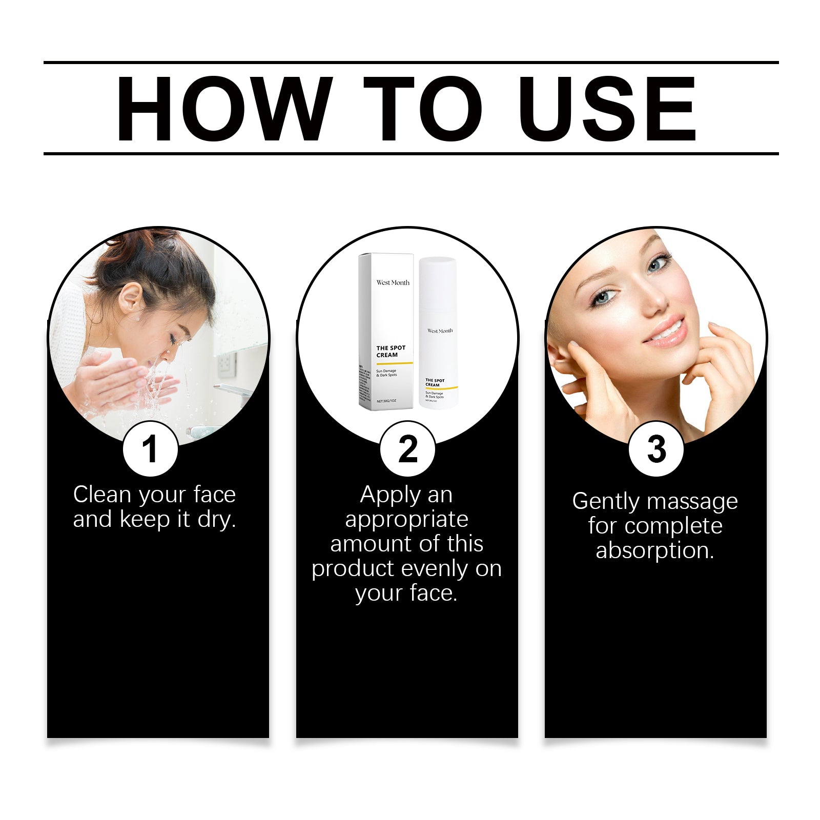 West&Month Skin Care Cream Improves Dullness, Moisturizes And Brightens Skin Care, Moisturizes And Lightens Skin